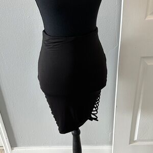 Miss Avenue Black Pencil Skirt